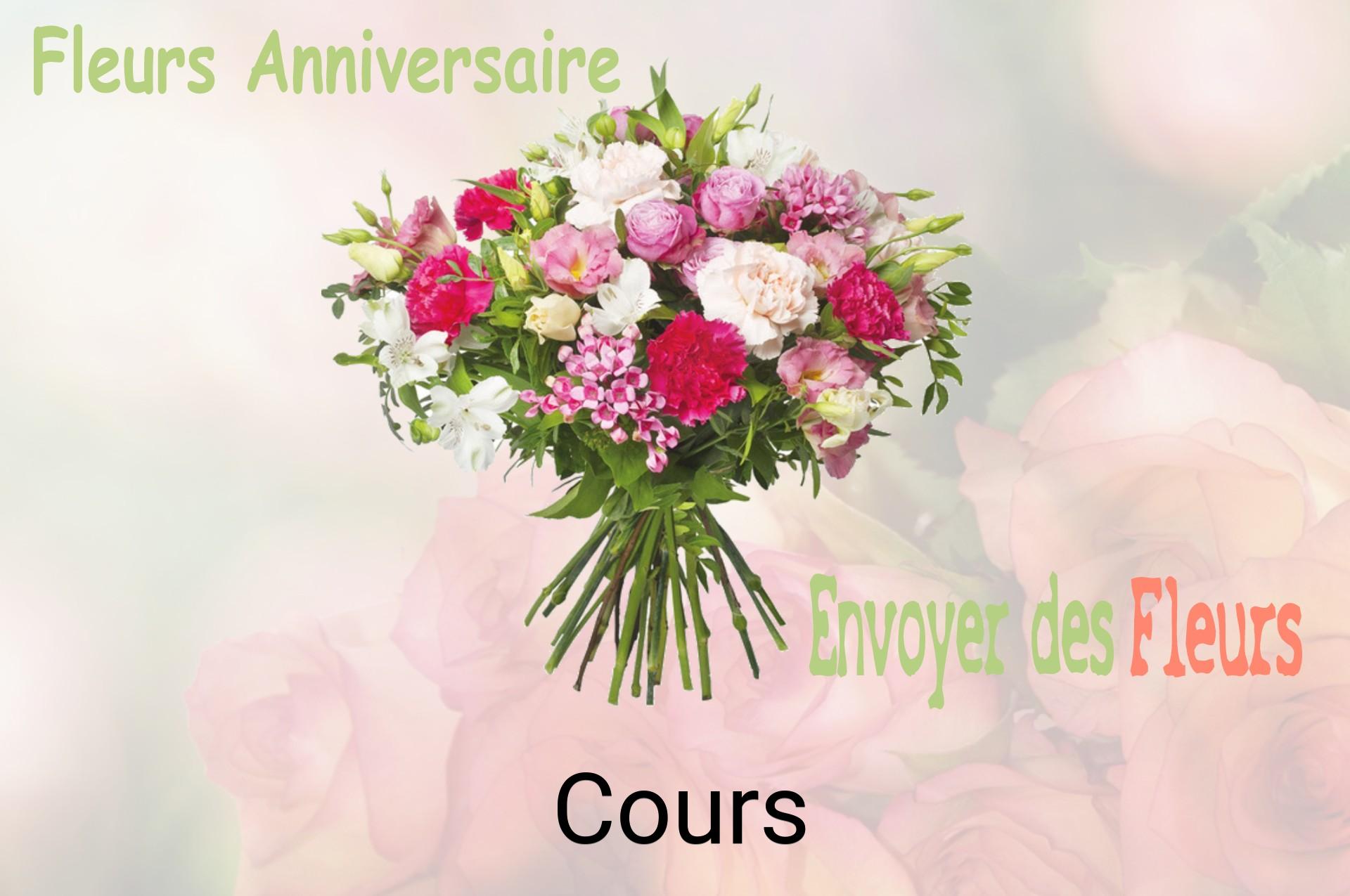 Bouquet de fleurs d’anniversaire livré à Cours